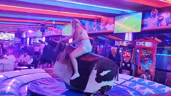 excellent mechanical bull riding February 26th 2024 in Benidorm #2