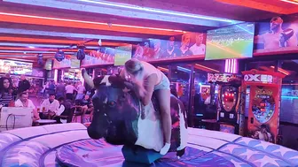 excellent mechanical bull riding February 26th 2024 in Benidorm #4