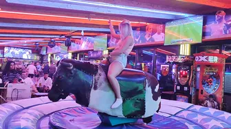 excellent mechanical bull riding February 26th 2024 in Benidorm #8