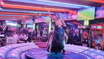 excellent mechanical bull riding February 26th 2024 in Benidorm #9