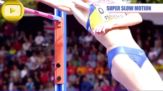 [SuperSlowMotion] Top 5 Women High Jump European Championship Zurich #2