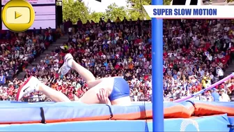 [SuperSlowMotion] Top 5 Women High Jump European Championship Zurich #3