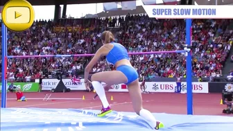 [SuperSlowMotion] Top 5 Women High Jump European Championship Zurich #7