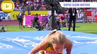 [SuperSlowMotion] Top 5 Women High Jump European Championship Zurich #9