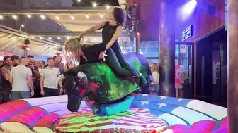 Amazing mechanical bull riding May 8th 2024 night in Benidorm Spain ♥️♥️ #5