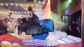 Amazing mechanical bull riding May 8th 2024 night in Benidorm Spain ♥️♥️ #7