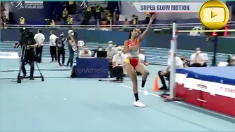 [Super SlowMotion] Top 4 Women High Jump Pentathlon Torun Poland 2021 - part 3 #10