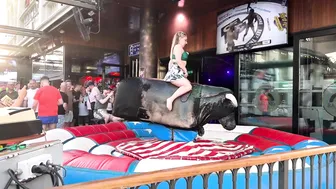 Mechanical bull riding April 12th 2024 in Benidorm Spain ♥️♥️♥️♥️ #5