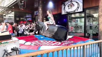 Mechanical bull riding April 12th 2024 in Benidorm Spain ♥️♥️♥️♥️ #6