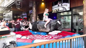 Mechanical bull riding April 12th 2024 in Benidorm Spain ♥️♥️♥️♥️ #7