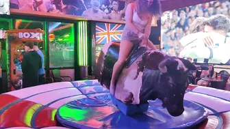 Amazing mechanical bull riding 27th of February 2024 made in Spain #5