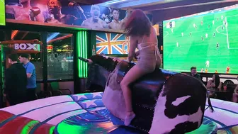 Amazing mechanical bull riding 27th of February 2024 made in Spain #6