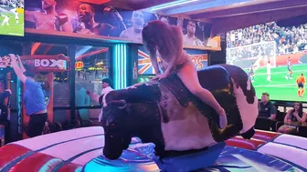 Amazing mechanical bull riding 27th of February 2024 made in Spain #8