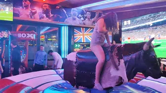 Amazing mechanical bull riding 27th of February 2024 made in Spain #9