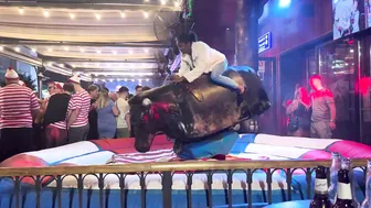 Mechanical bull riding May 28th 2024 in Benidorm #3