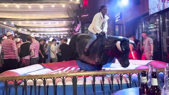 Mechanical bull riding May 28th 2024 in Benidorm #5