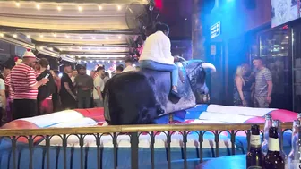 Mechanical bull riding May 28th 2024 in Benidorm #7