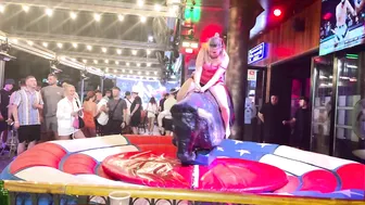 Mechanical bull riding 19th of June 2024 ♥️♥️ noche de toro mecánico en Benidorm #2