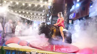 Mechanical bull riding 19th of June 2024 ♥️♥️ noche de toro mecánico en Benidorm #5