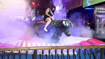 Mechanical bull riding April 24th 2034 in Benidorm Spain ♥️♥️♥️♥️ #3