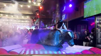 Mechanical bull riding April 24th 2034 in Benidorm Spain ♥️♥️♥️♥️ #8