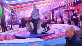 Mechanical bull riding December 17th 2023 in Benidorm #2