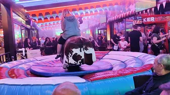 Mechanical bull riding December 17th 2023 in Benidorm #5