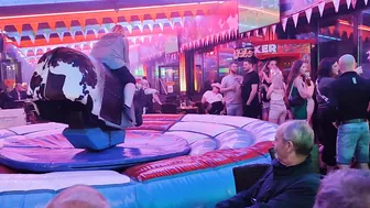 Mechanical bull riding December 17th 2023 in Benidorm #9