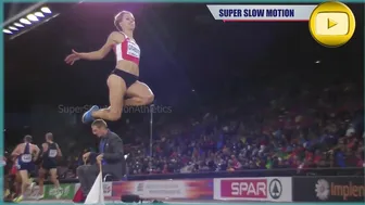 [Super SlowMotion] Top 5 Women Long Jump European Championship Zurich - part 3 #10