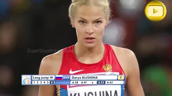 [Super SlowMotion] Top 5 Women Long Jump European Championship Zurich - part 3 #4