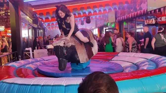 Mechanical bull riding December 18th 2023 in Benidorm #1