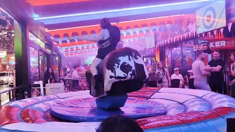 Mechanical bull riding December 18th 2023 in Benidorm #4