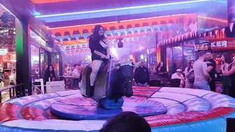 Mechanical bull riding December 18th 2023 in Benidorm #5