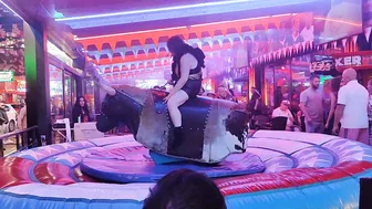 Mechanical bull riding December 18th 2023 in Benidorm #7