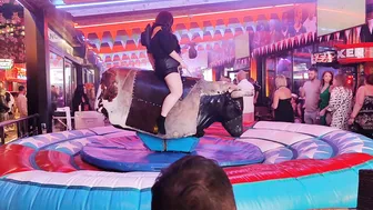 Mechanical bull riding December 18th 2023 in Benidorm #8