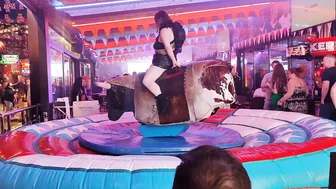 Mechanical bull riding December 18th 2023 in Benidorm #9