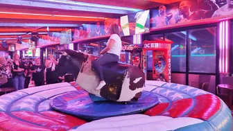 Mechanical bull riding March 6th 2024 in Benidorm ♥️♥️♥️♥️♥️♥️ #2