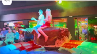 Mechanical bull riding May 27th 2024 in Benidorm Spain ????????????