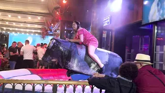 Mechanical bull riding 16th April 2024 in Benidorm ♥️♥️♥️♥️ #2