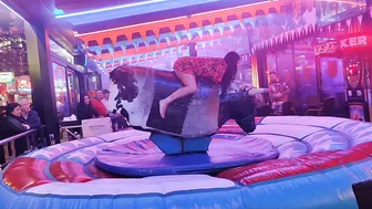 Amazing mechanical bull riding November 21st 2023 in Benidorm ♥️♥️♉ #2