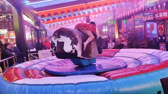 Amazing mechanical bull riding November 21st 2023 in Benidorm ♥️♥️♉ #3