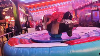 Amazing mechanical bull riding November 21st 2023 in Benidorm ♥️♥️♉ #8