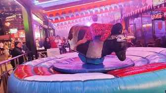 Amazing mechanical bull riding November 21st 2023 in Benidorm ♥️♥️♉ #9