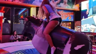 Mechanical bull riding February 2nd 2024 in Benidorm ♥️♥️♥️♥️ #1