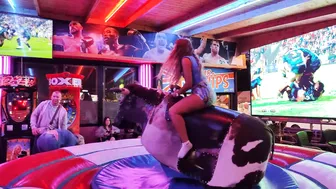 Mechanical bull riding February 2nd 2024 in Benidorm ♥️♥️♥️♥️ #2