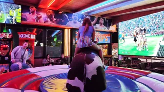 Mechanical bull riding February 2nd 2024 in Benidorm ♥️♥️♥️♥️ #3