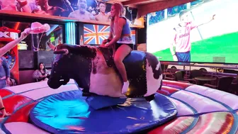 Mechanical bull riding February 2nd 2024 in Benidorm ♥️♥️♥️♥️ #5