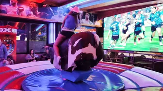 Mechanical bull riding February 2nd 2024 in Benidorm ♥️♥️♥️♥️ #6