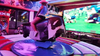 Mechanical bull riding February 2nd 2024 in Benidorm ♥️♥️♥️♥️ #7