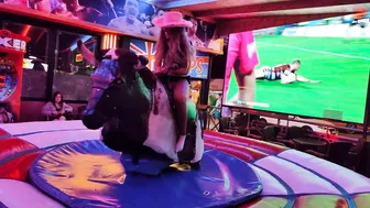 Mechanical bull riding February 2nd 2024 in Benidorm ♥️♥️♥️♥️ #8